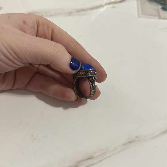 Vintage lapis lazuli ring - Picture 3 of 3
